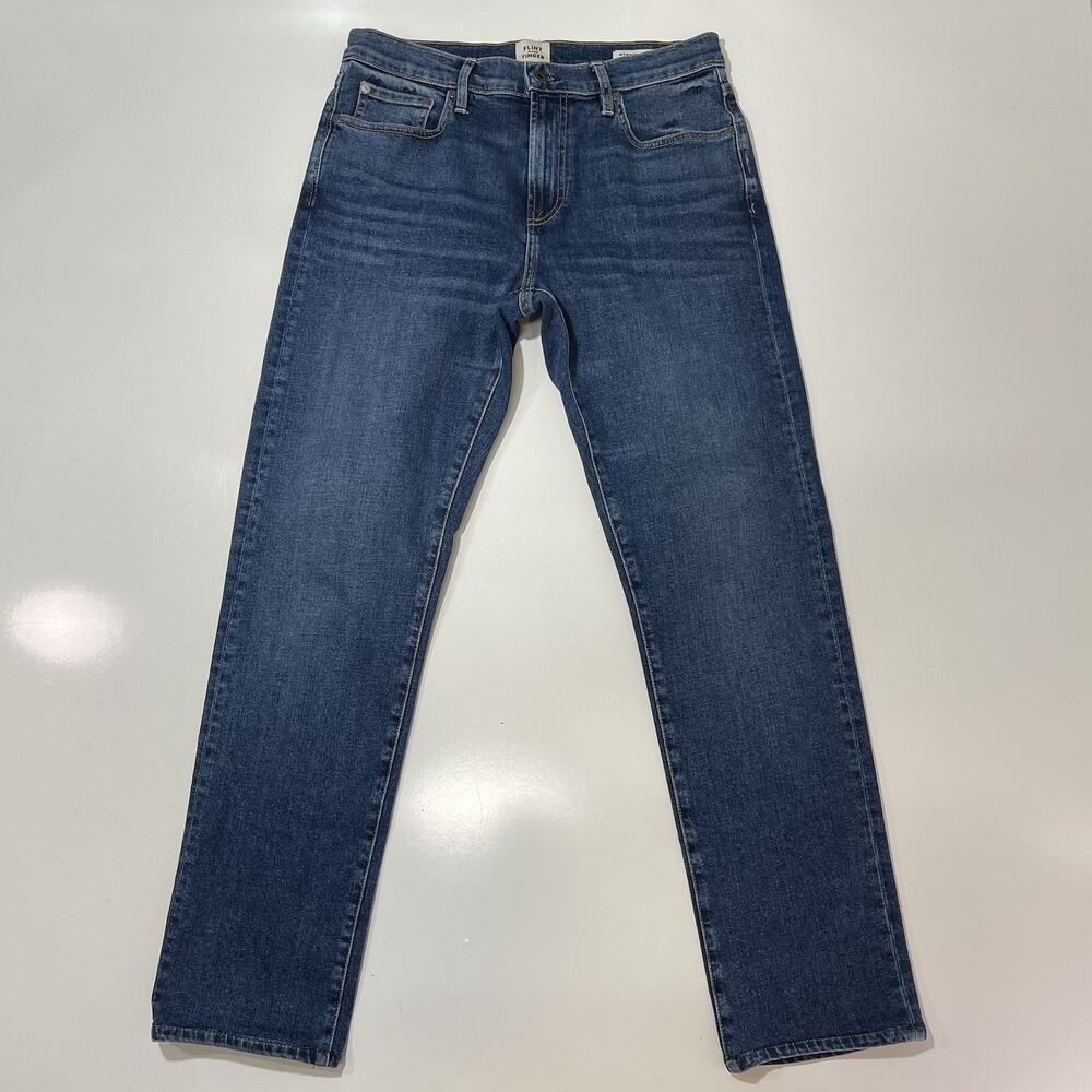 Flint and Tinder Carpenter Denim Jeans 30x32 Classic Fit Straight Leg Blue Wash